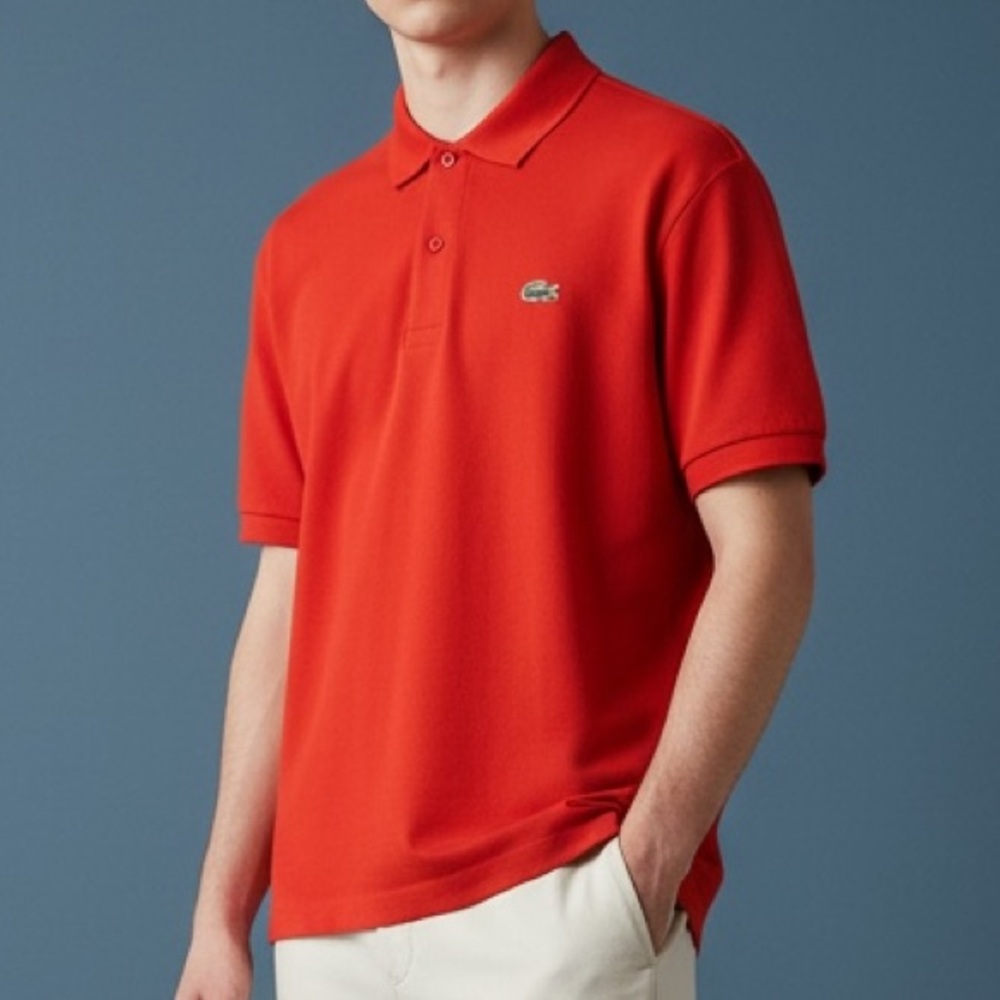 Lacoste Bright Orange Polo Shirt